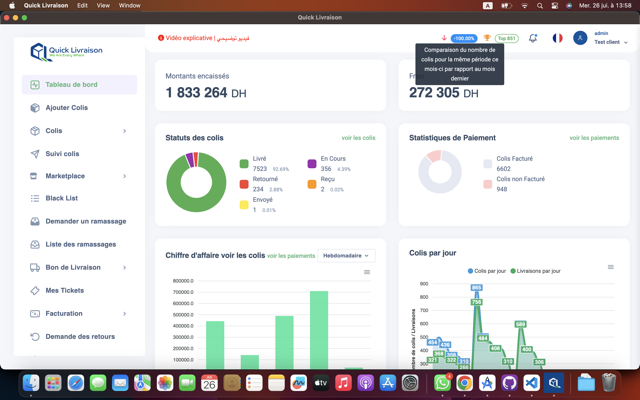 Quick Livraison - Application Desktop